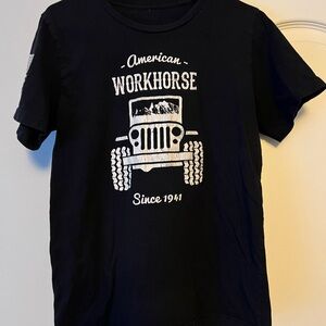 Nine line American Workhorse Black T-Shirt medium